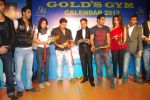 Shazahn Padamsee, Prateik Babbar, Sohail Khan, Tulip Joshi at Gold Gym calendar launch in Bandra, Mumbai on 24th Jan 2012 (45).JPG